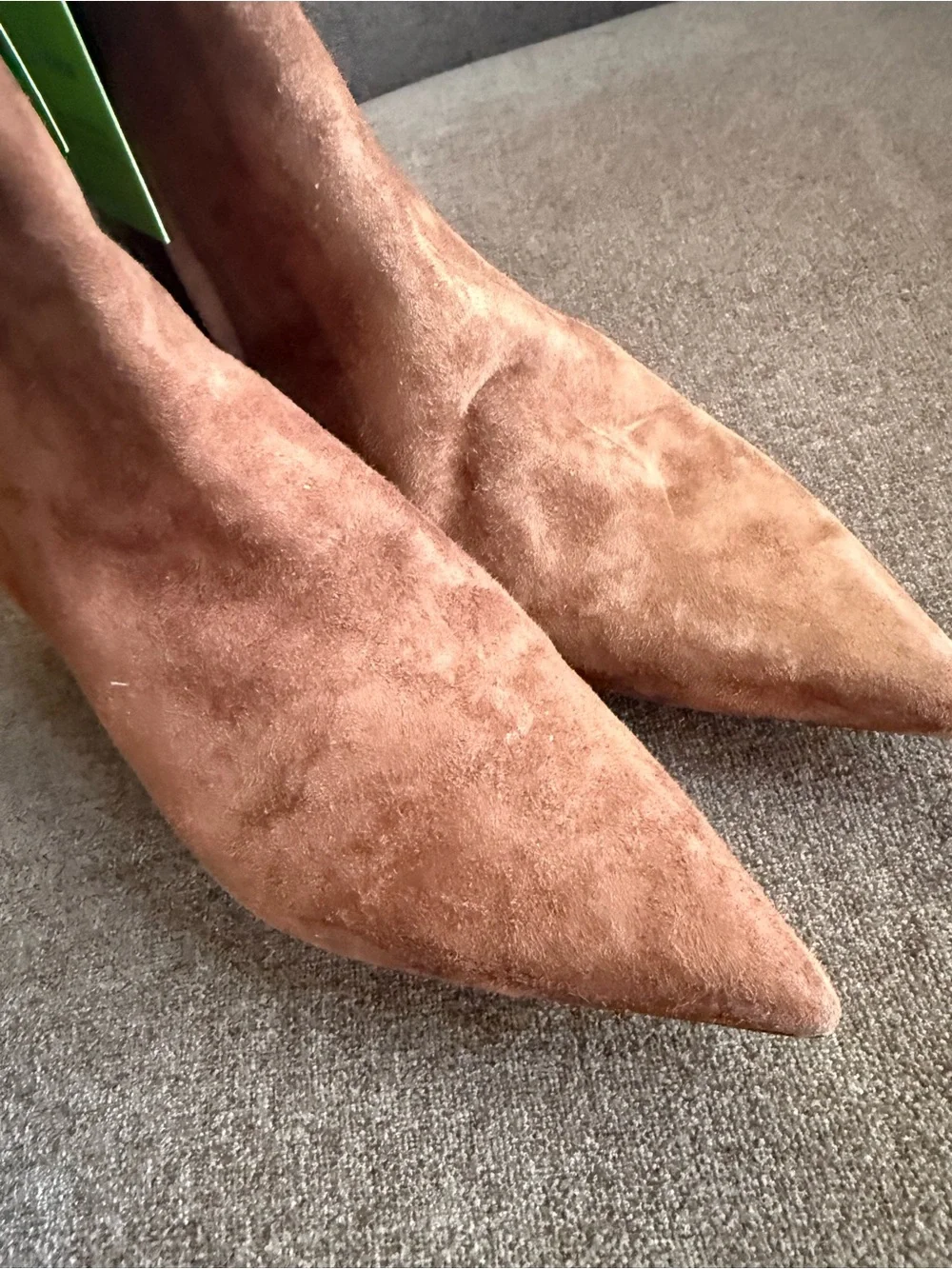 Sam Edelman Brown Suede Over-the-Knee Pointed-Toe Kitten Heel Boots
